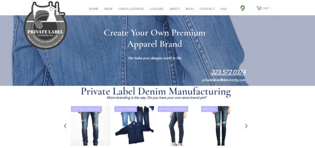 comprar ropa por mayoreo en Estados Unidos: Denim Manufacturing 